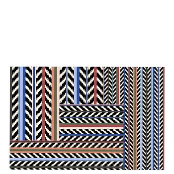 RUGCL0359, Jaipur Stripe, Azur, Christian Lacroix