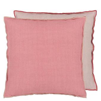 Подушка CCDG1407, Brera Lino, Damask Rose & Travertine, Designers Guild 43 x 43см 