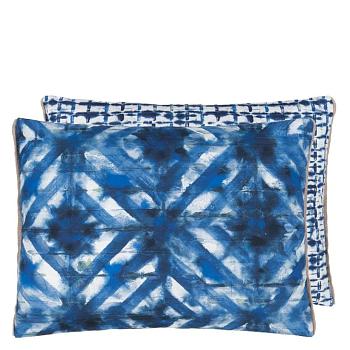 CCDG1458, Parquet Batik, Indigo, Designers Guild