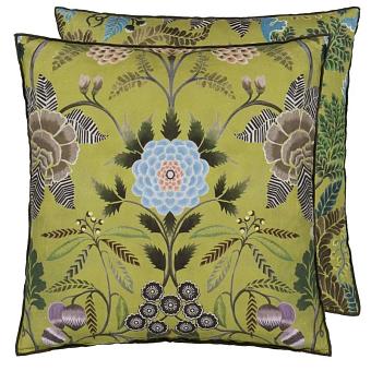 Подушка CCDG1454, Brocart Decoratif Velours, Moss, Designers Guild 55 x 55см 