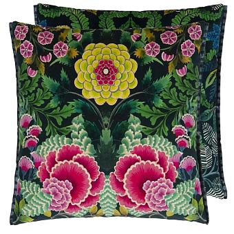 Подушка CCDG1450, Brocart Decoratif Velours, Noir, Designers Guild 55 x 55см 