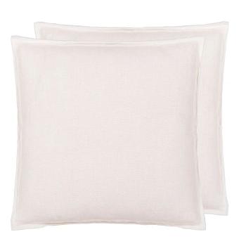 Подушка CCDG1474, Brera Lino, Alabaster with White overlocked edge, Designers Guild 43 x 43см 