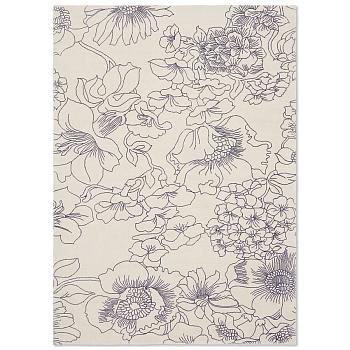 162508 (250x350), Linear Floral, Blue, Ted Baker