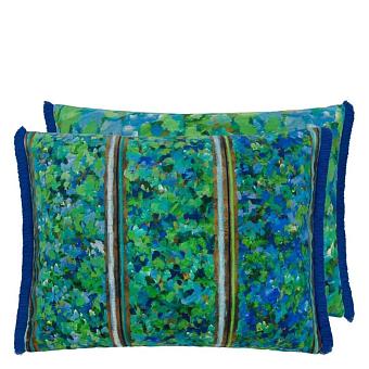 Подушка CCDG1576, Sanzai Velvet, Cobalt, Designers Guild 60 x 45см 